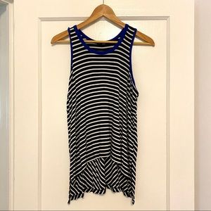 Kim & Cami Striped Cotton Tank Top Size M